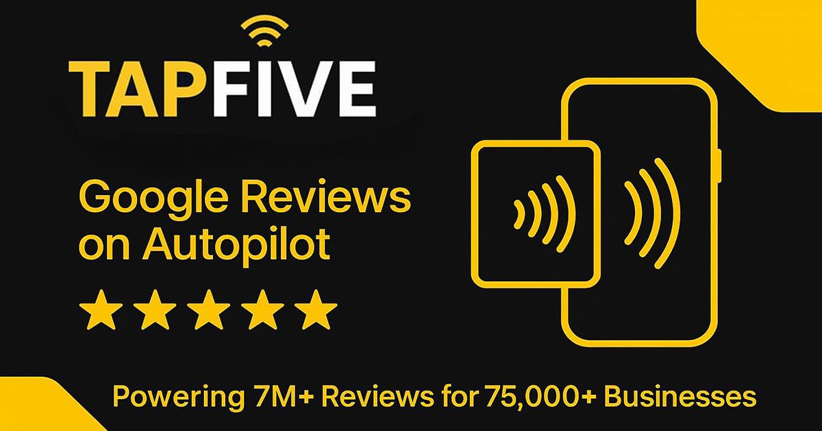 TapFive - NFC Google Review Cards, Stands, Plates & Stickers for Small ...